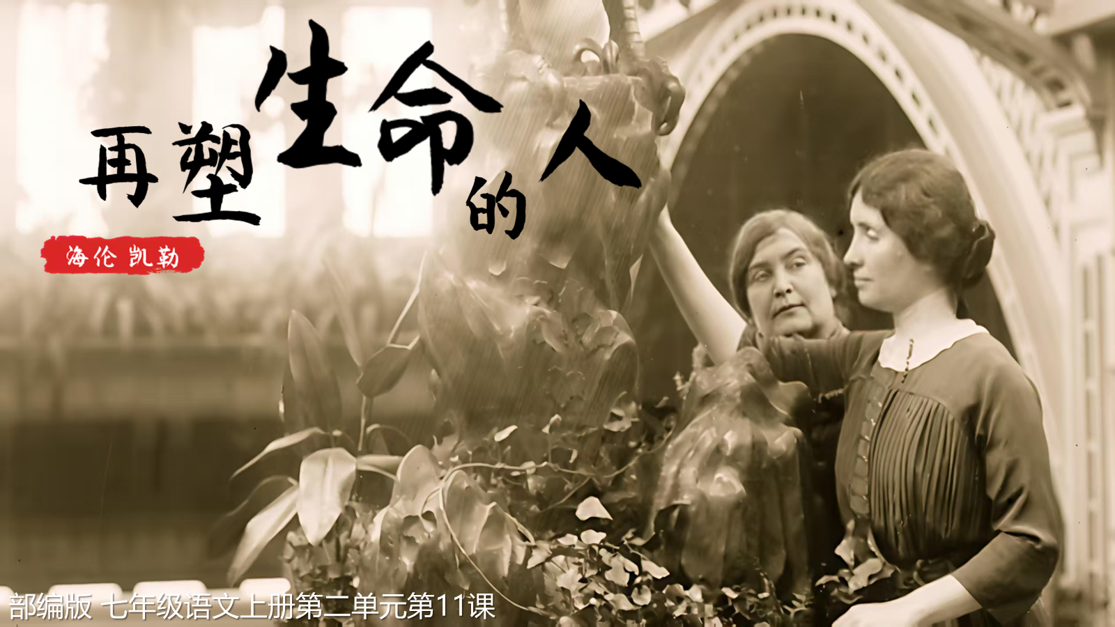 【0382】年级课件：七上语文《再塑生命的人》精品课件+教学设计