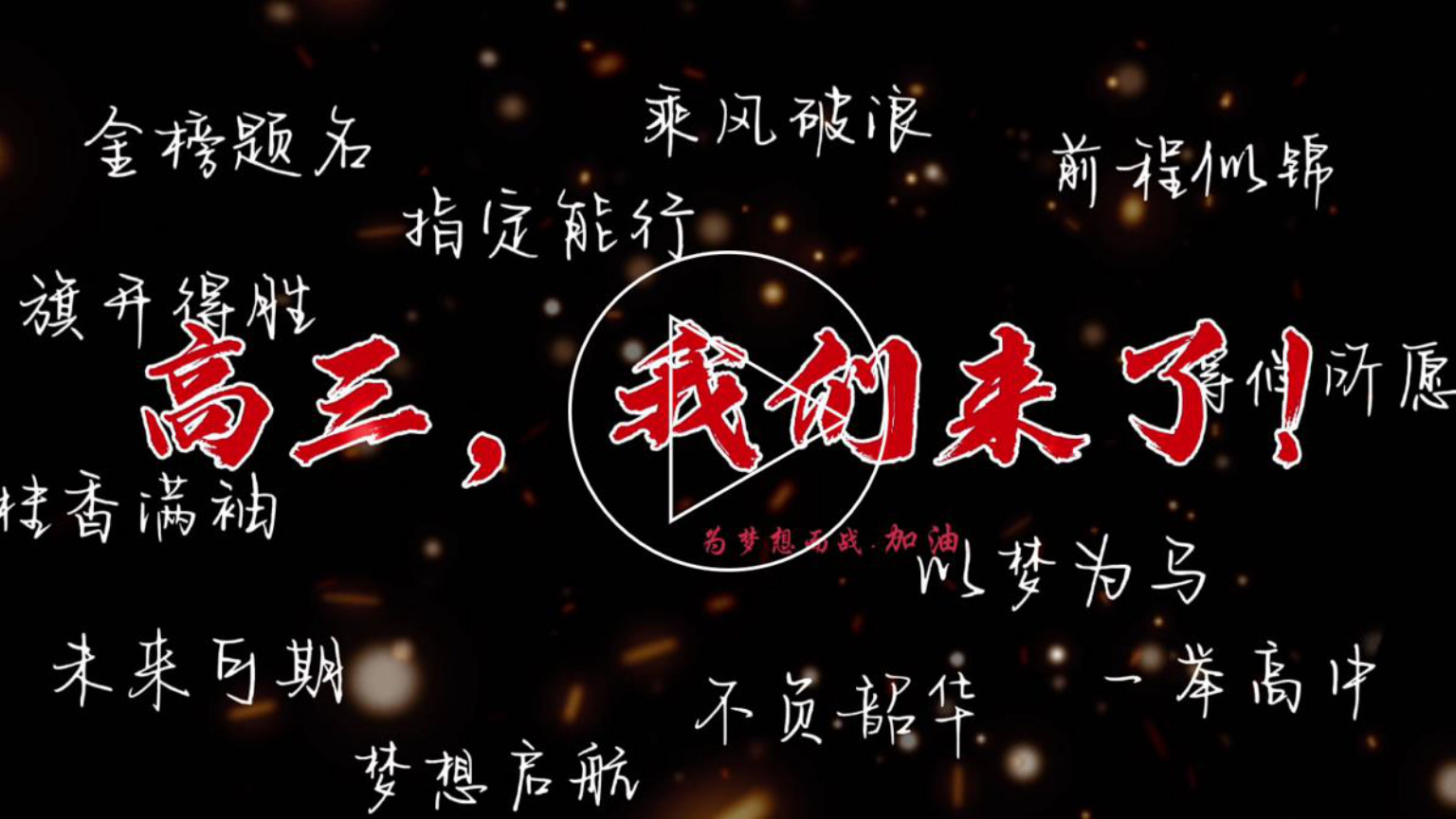 【0063】【高三】【秋季上】开学第一课：剑指苍穹笔绘鸿图 预览
