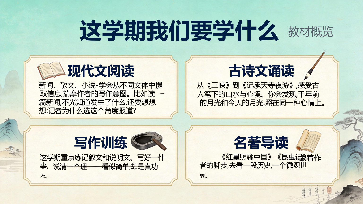 【0044】【初二】【八年级】【语文】秋季开学第一课主题班会 预览