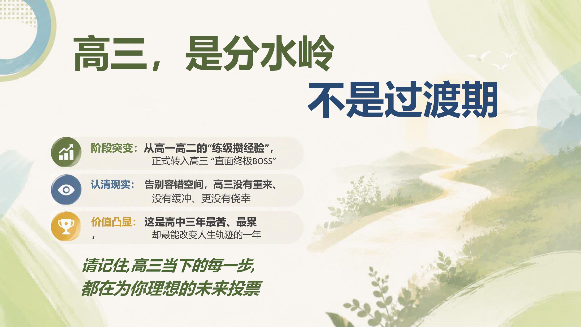【0076】高三开学第一课-奔赴高三，全力以赴 预览