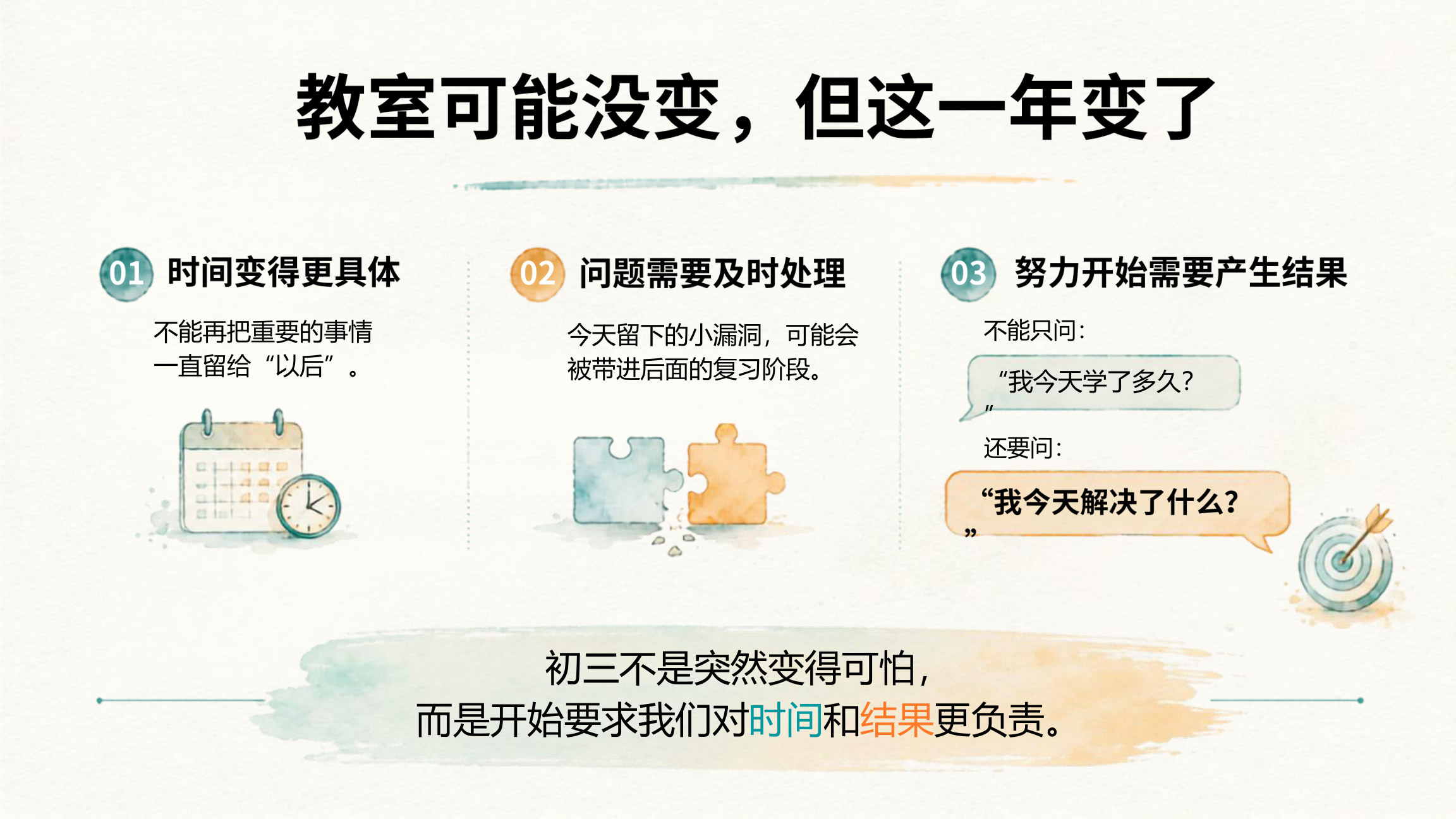 【0021】新初三开学第一课把每一步走稳 预览