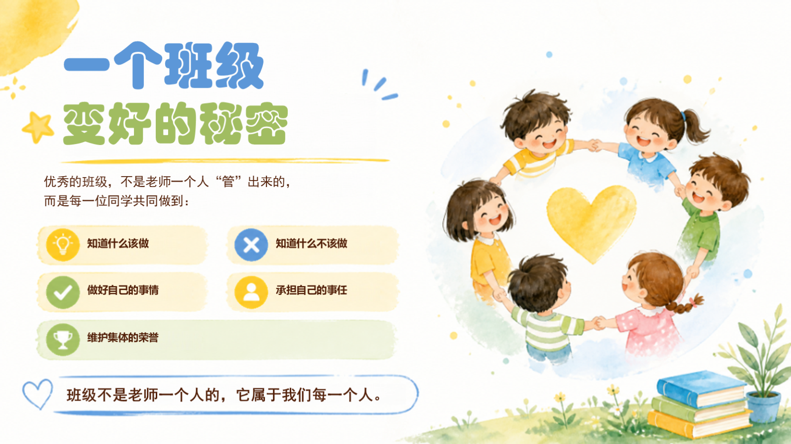 【0173】开学第一课：让净、静、敬、竞成为班级名片(1) 预览