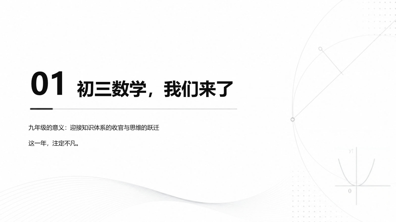 【0188】初三数学开学第一课：出发，初三数学 预览