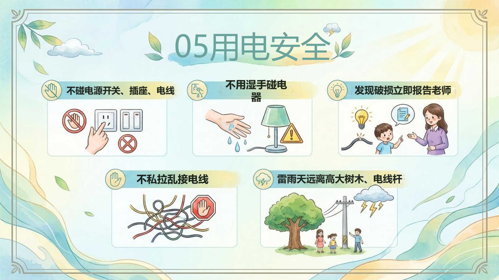 【0288】班主任必备学生安全教育主题班会（12大主题） 预览