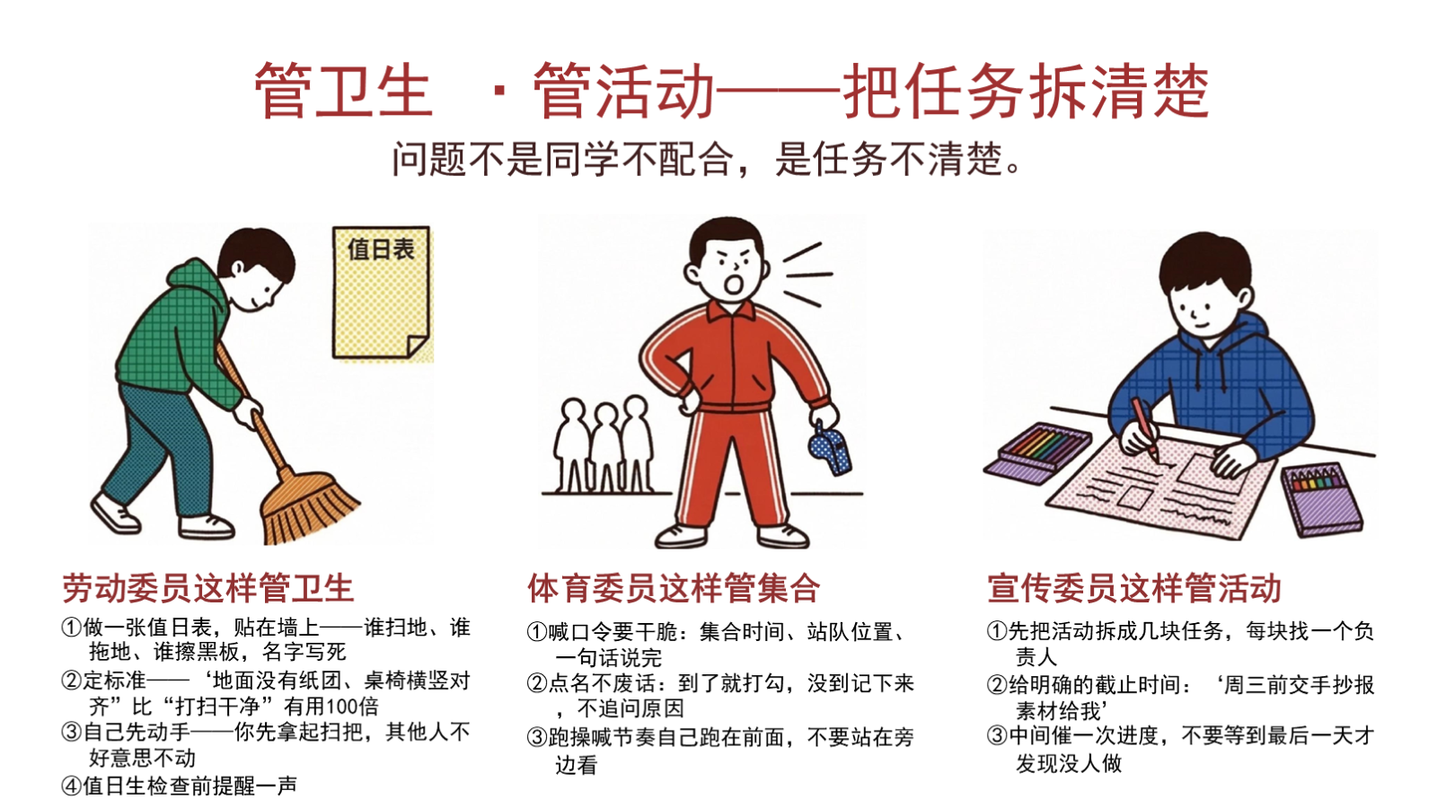 【0268】【通用】【班干部培训】主题班会：班干部，是同学们的队友 预览