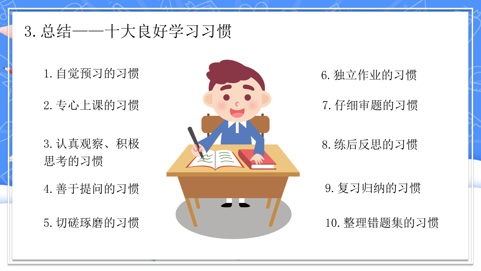 【0245】【秋季】【德育】第3周《行为养成入我心，良好习惯伴我行》主题班会PPT 预览