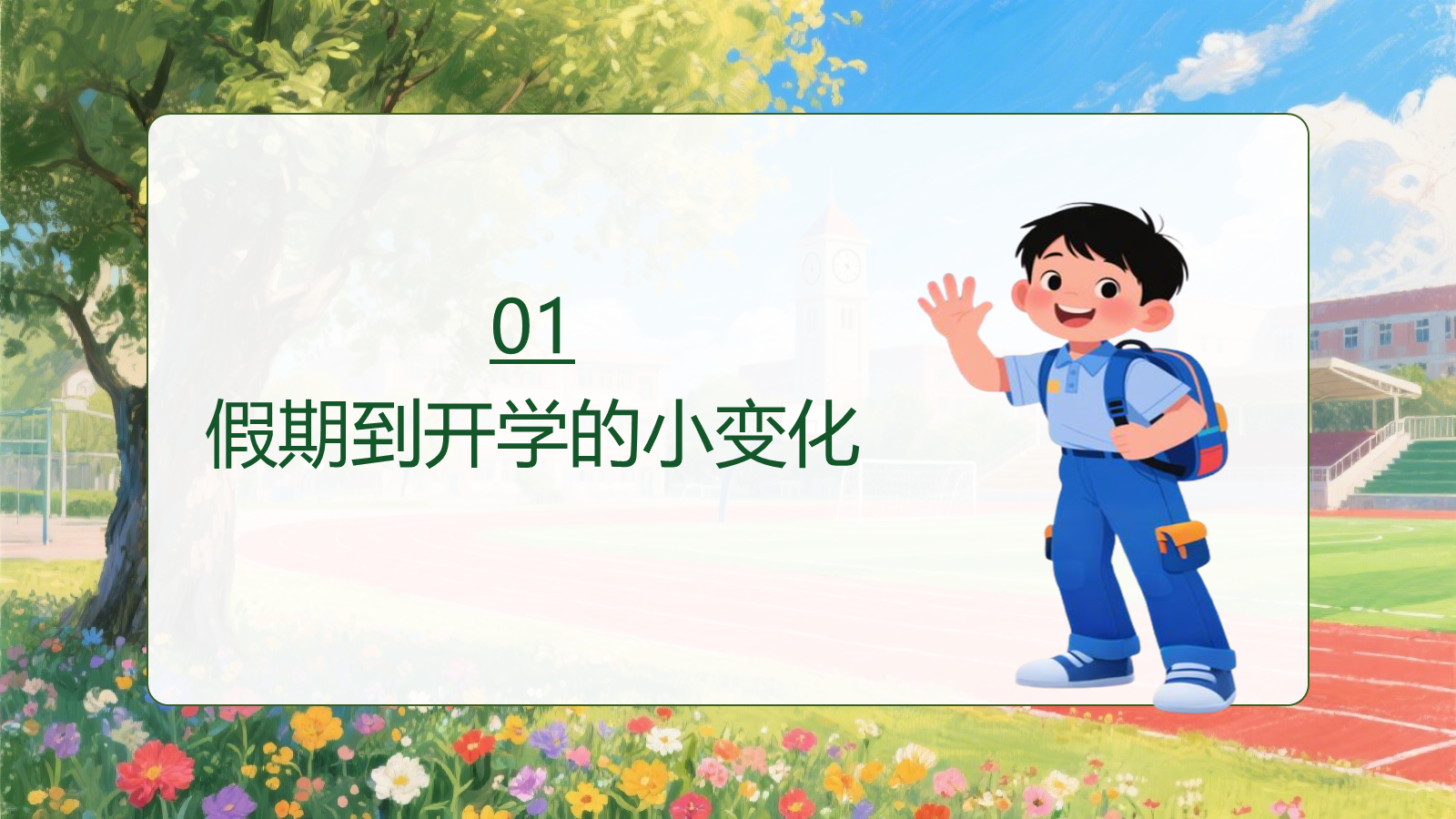 【0254】中小学国庆节节后收心班会ppt课件+发言稿 预览