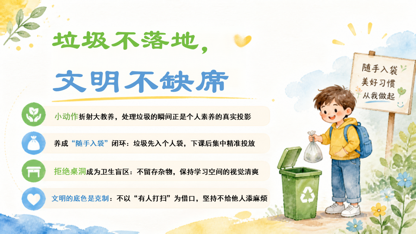 【0197】开学第一课：净、静、敬、竞的班级名片 预览
