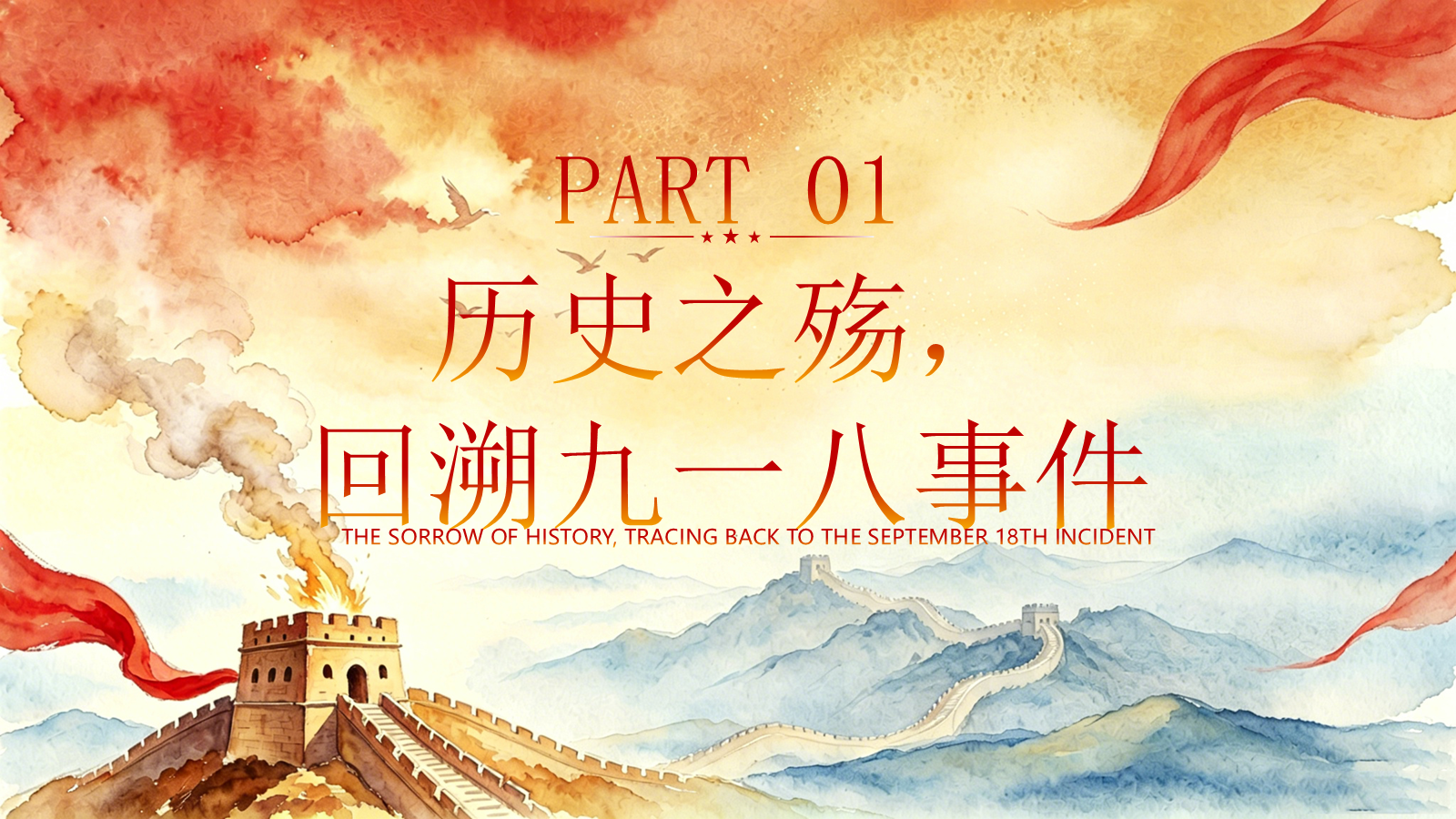 【0305】【通用】【爱国教育】纪念九一八主题班会&mdash;&mdash;铭记历史，中国有我 预览