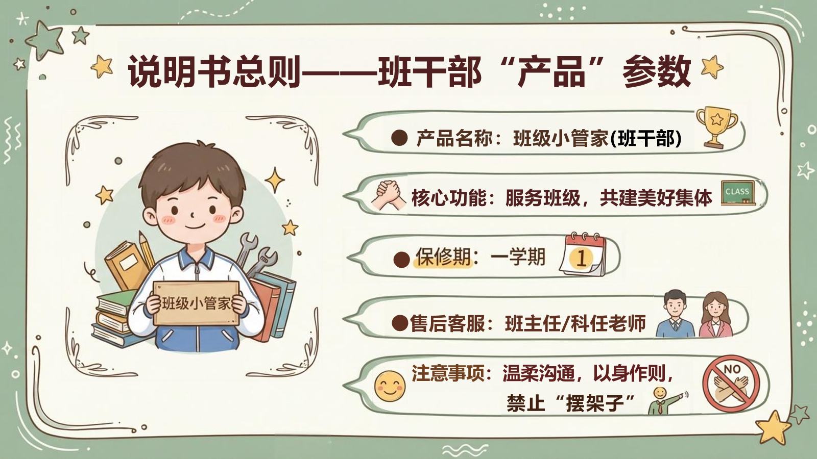 【0002】主题班会【班干部说明书】-0205【完整版】 预览