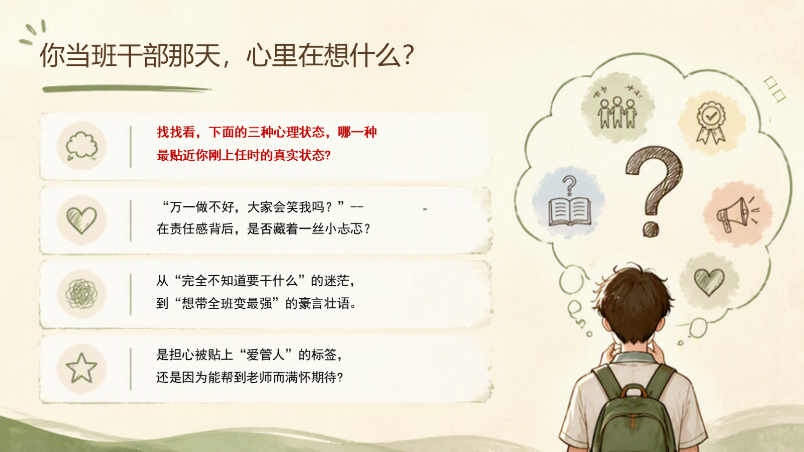 【0230】班干部培训主题班会PPT：班干部说明书 预览