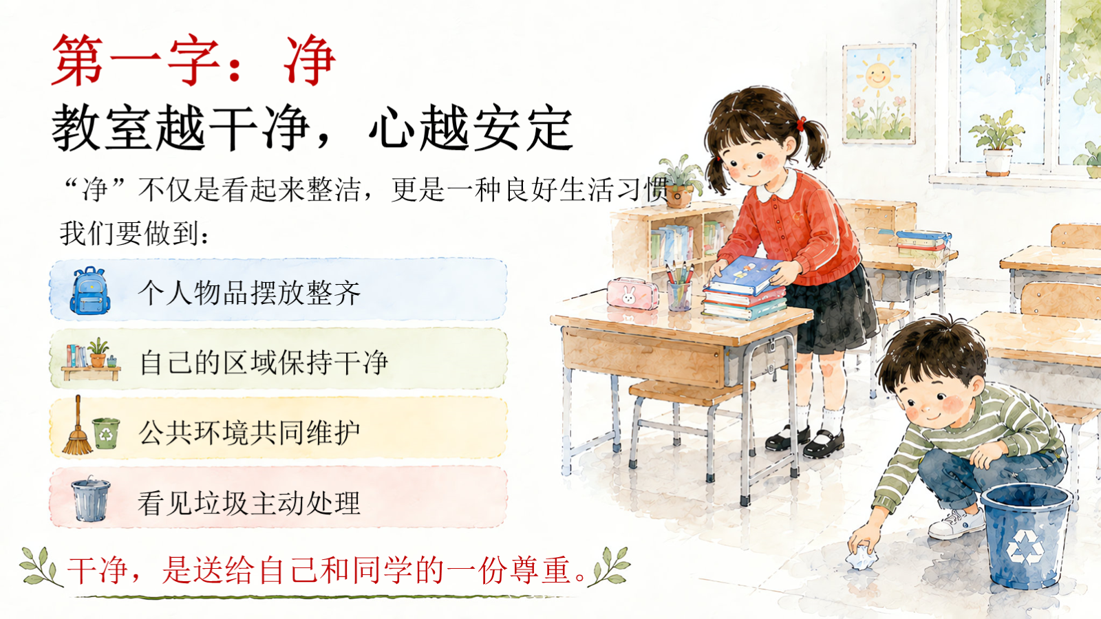 【0207】让静净成为我们的班级名片 预览