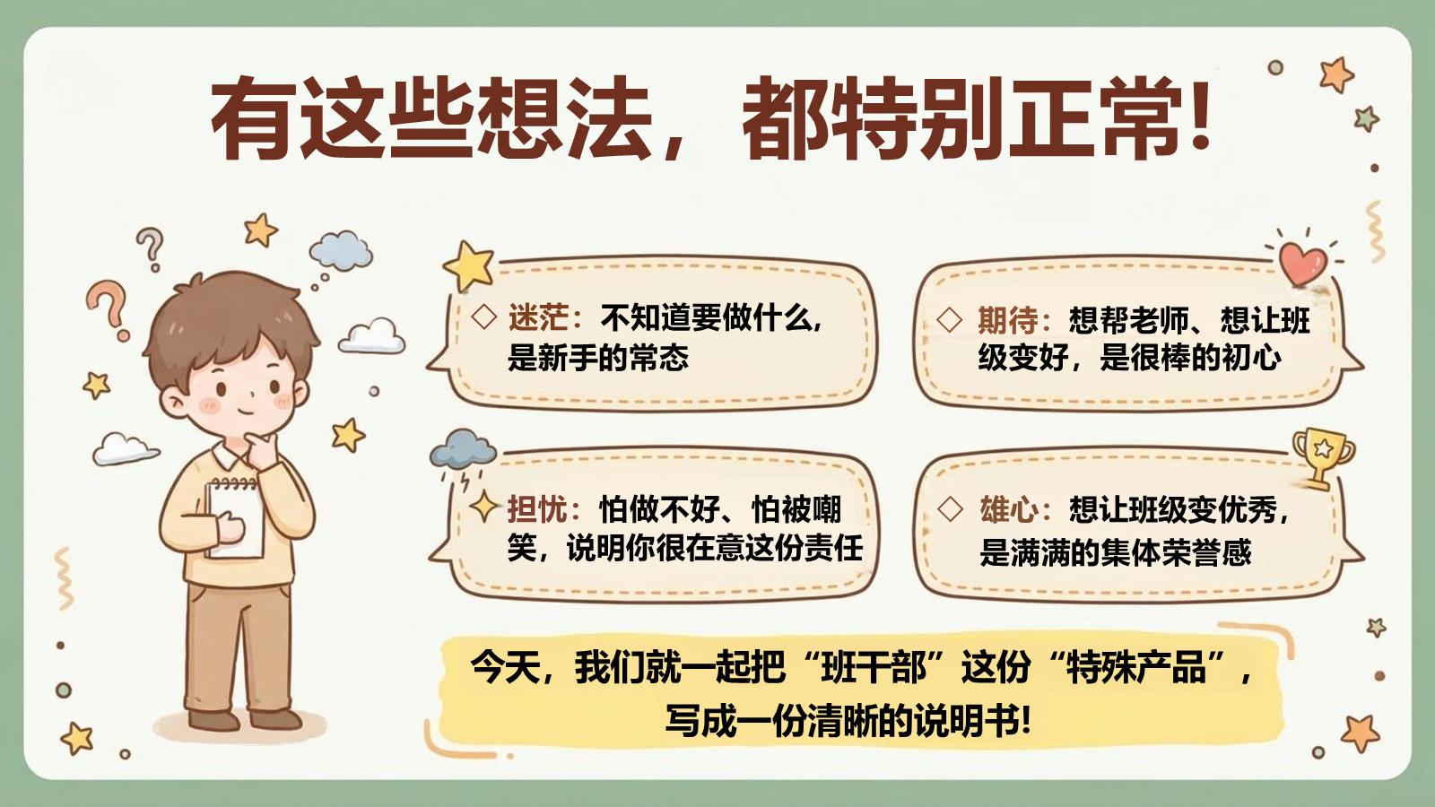 【0002】主题班会【班干部说明书】-0205【完整版】 预览