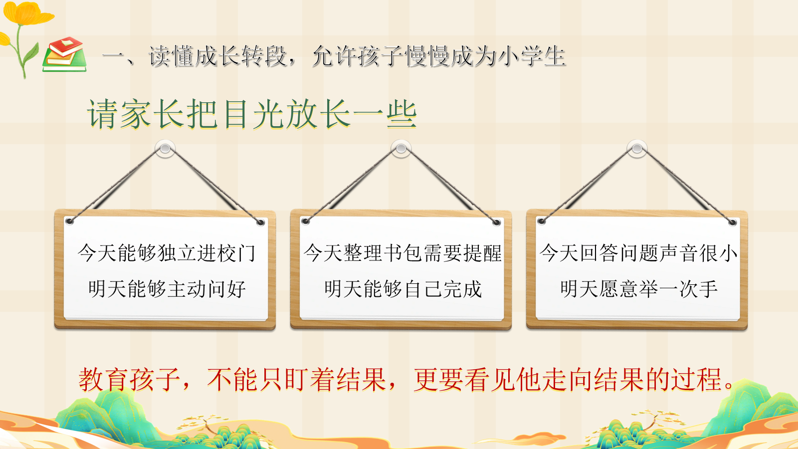 【0228】【一年级】【秋季上】一年级新生家长会&mdash;&mdash;小小书包，装下成长的大世界 预览