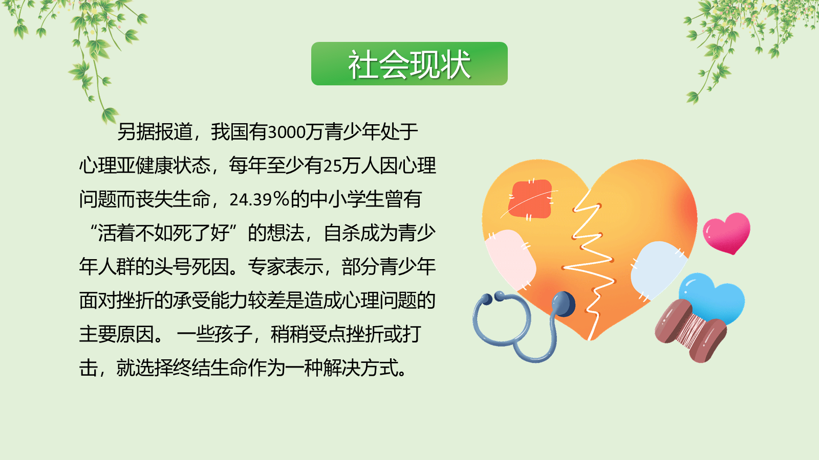 【0297】【通用】【心理健康】教育主题班会&mdash;&mdash;奏出生命的强音 预览