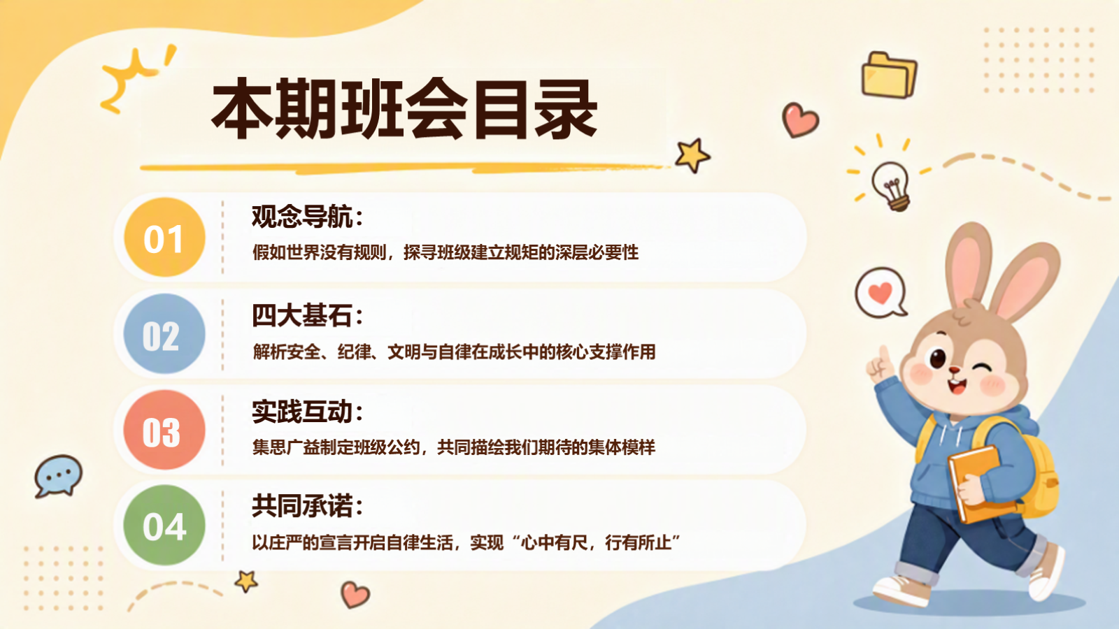 【0209】新学期《立规矩》班会：没有规矩，不成方圆 预览