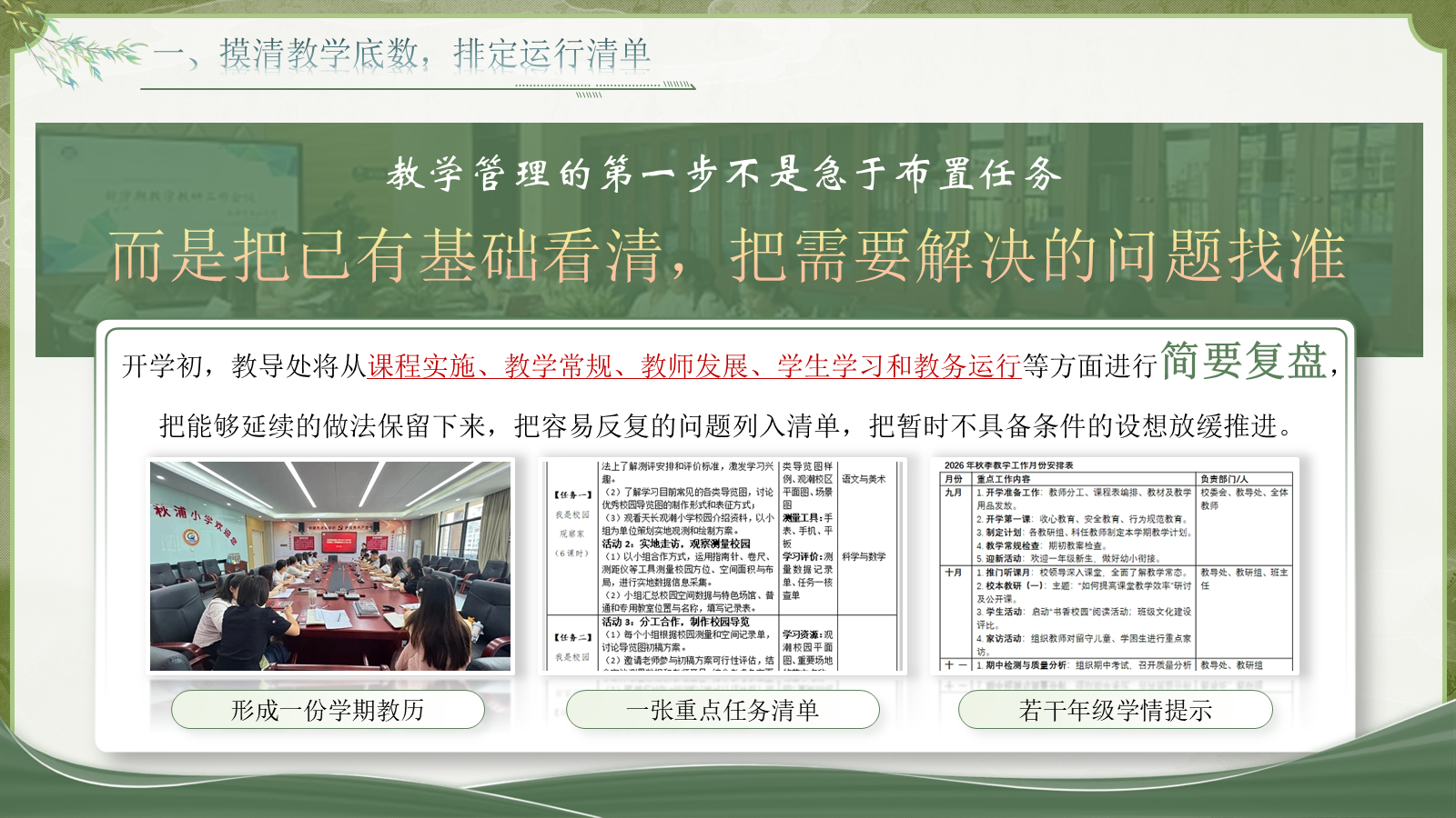 【0261】【秋季】学期教导处工作计划&mdash;&mdash;循教学之序，向成长深处 预览