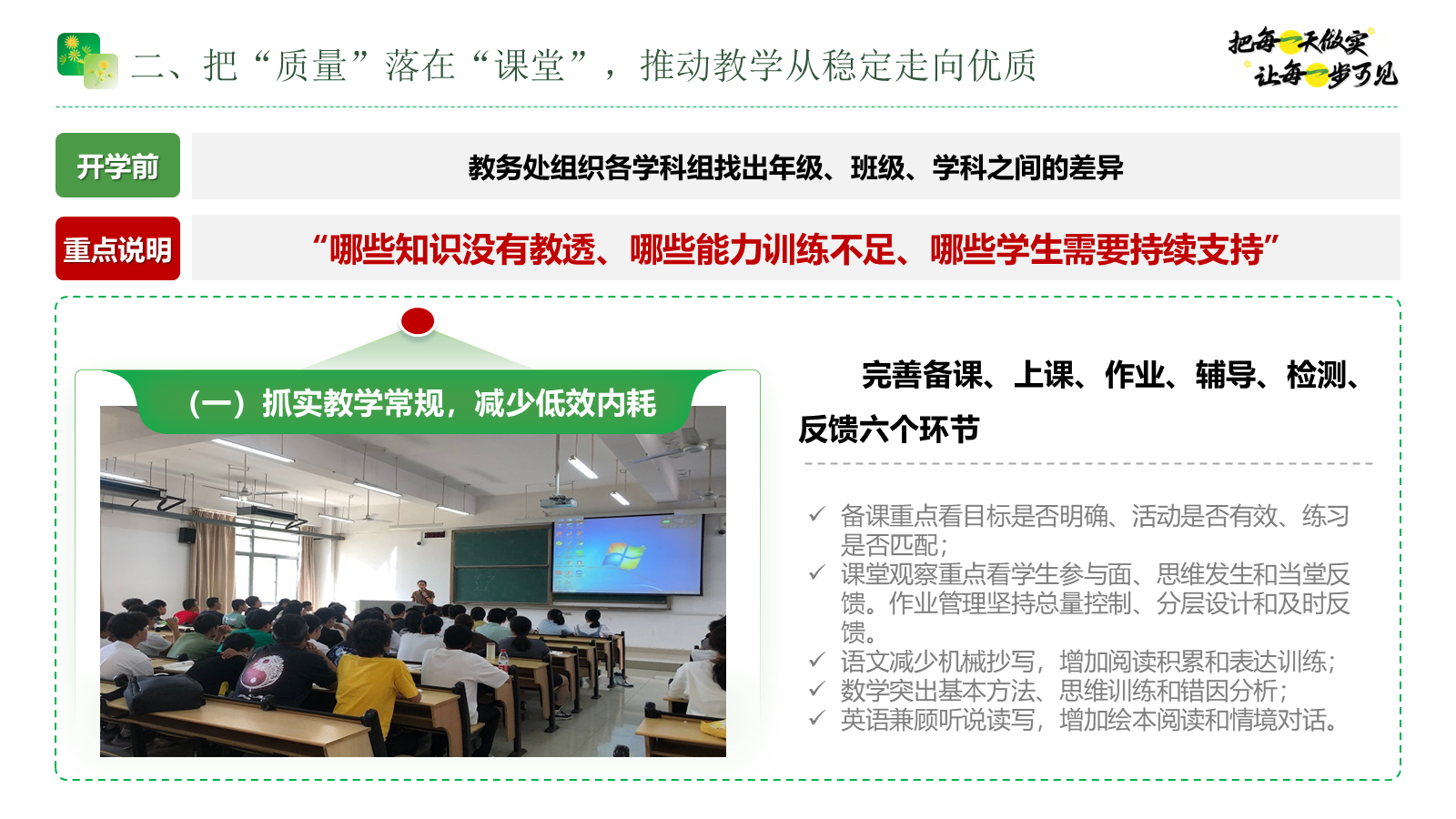 【0127】【秋季上】学校整体工作计划PPT（第一版&mdash;&mdash;）把每一天做实 让每一步可见 预览