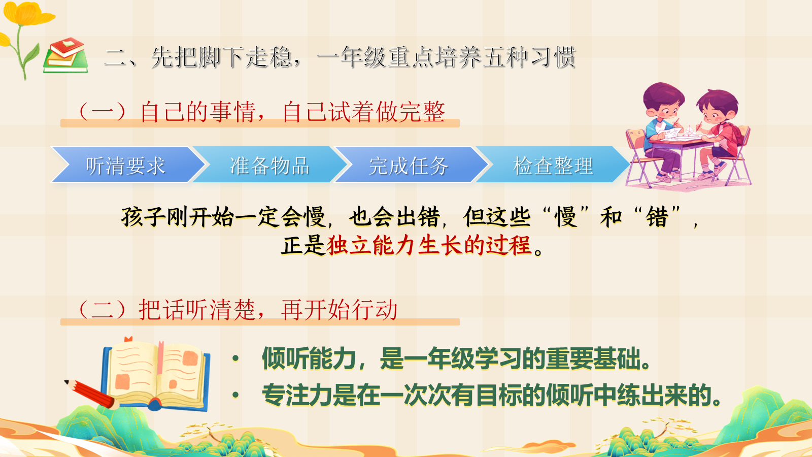 【0228】【一年级】【秋季上】一年级新生家长会&mdash;&mdash;小小书包，装下成长的大世界 预览