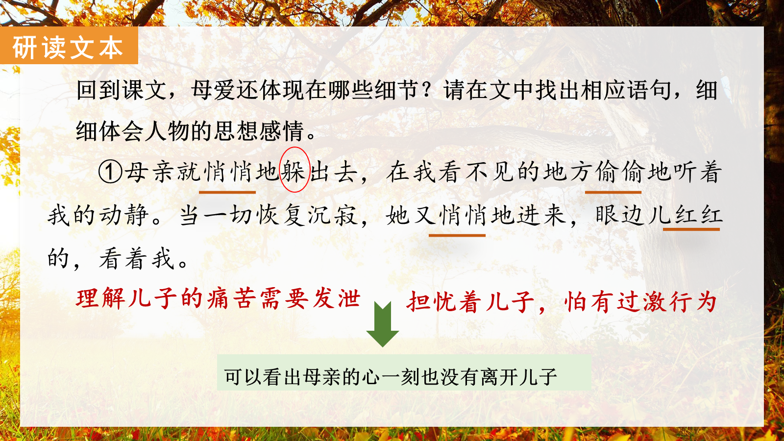 【0329】年级课件-七上语文-《秋天的怀念》公开课 预览
