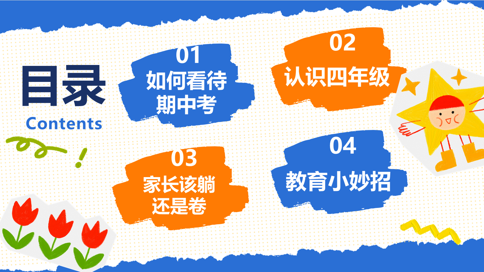 【0320】家长会-期中通用&ldquo;四&rdquo;阶成长，并肩同行 预览