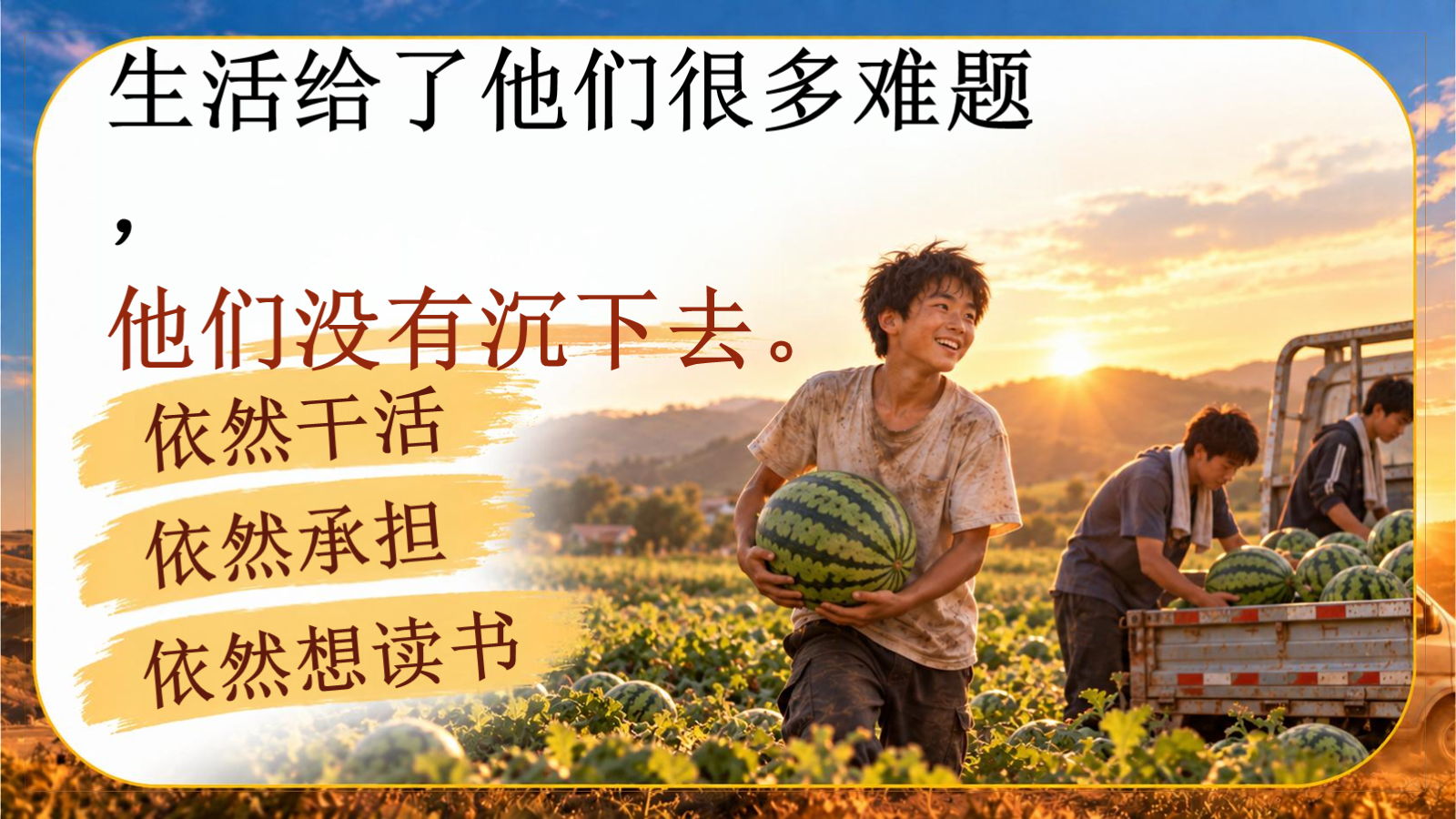 【0341】主题班会【初高中】【励志成长】主题班会：瓜地少年_不服输的青春1 预览