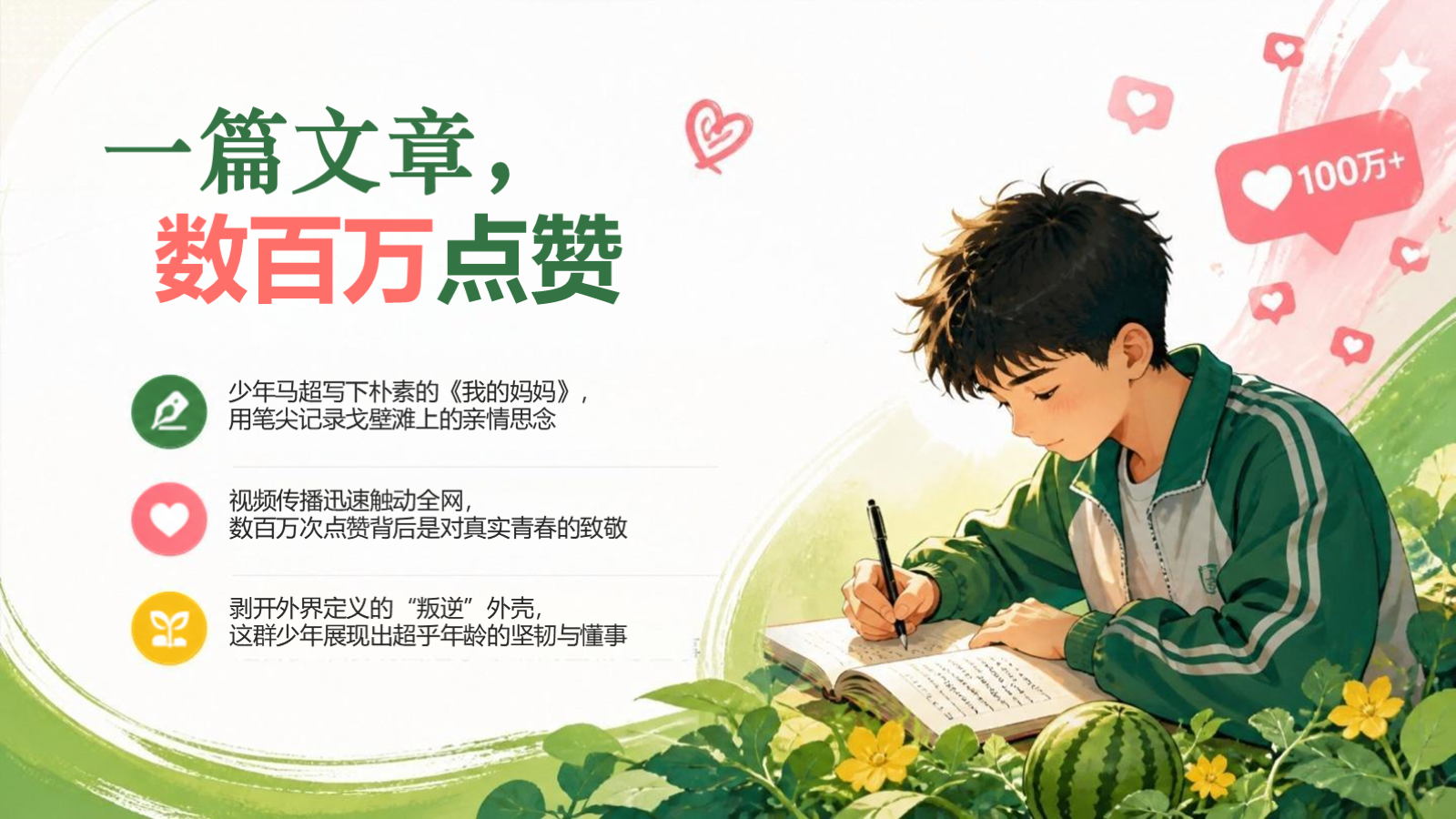 【0343】主题班会：初高中励志成长：瓜地少年，不服输的青春 预览