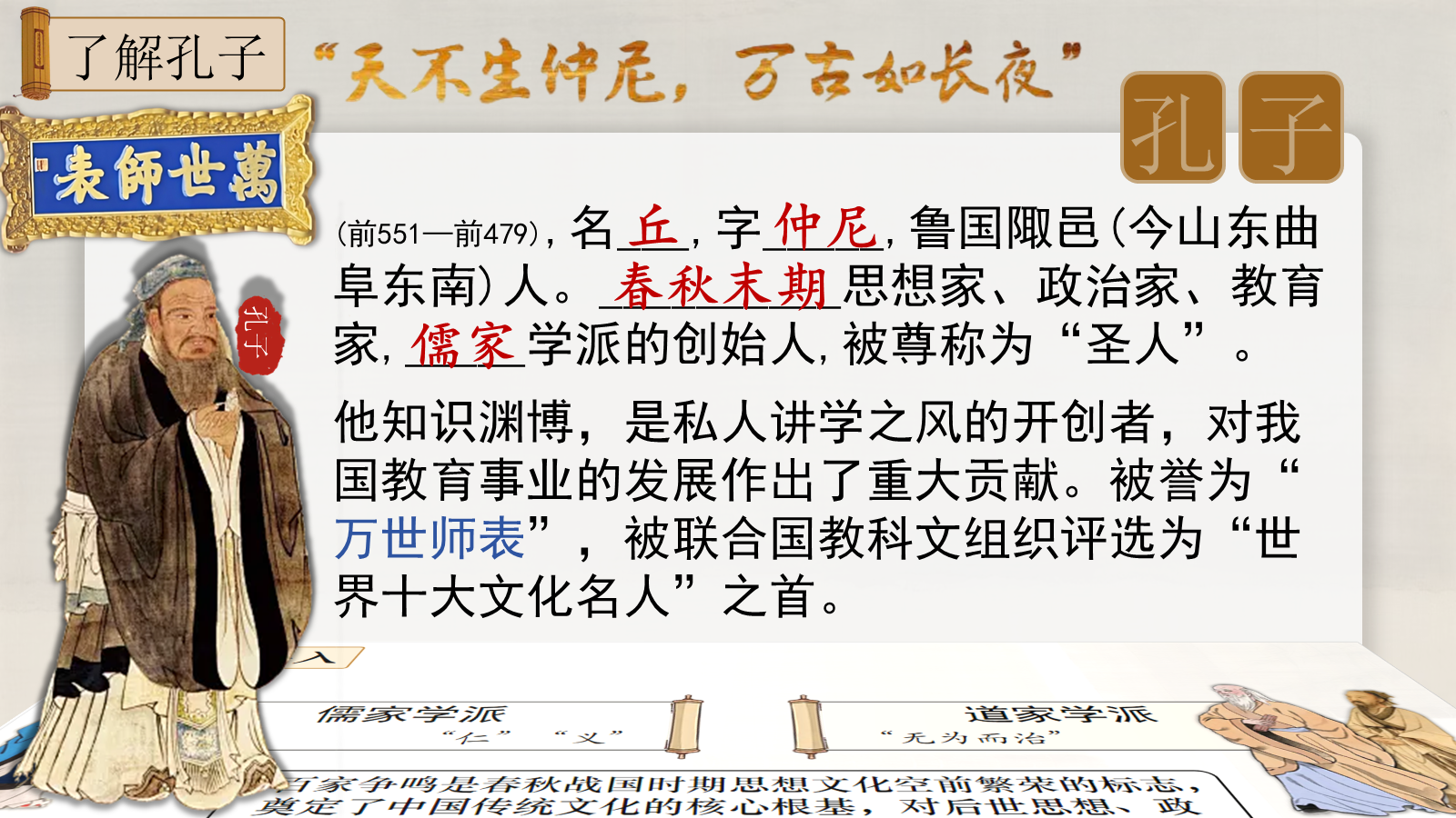 【0340】年级课件-七上语文-《论语十二章》精品课件+教学设计 预览