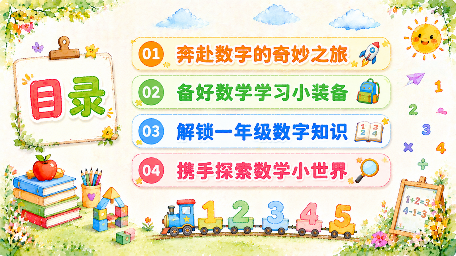 【0243】【家长会】【数学】《解锁一年级数学新旅程》北师大版_1 预览