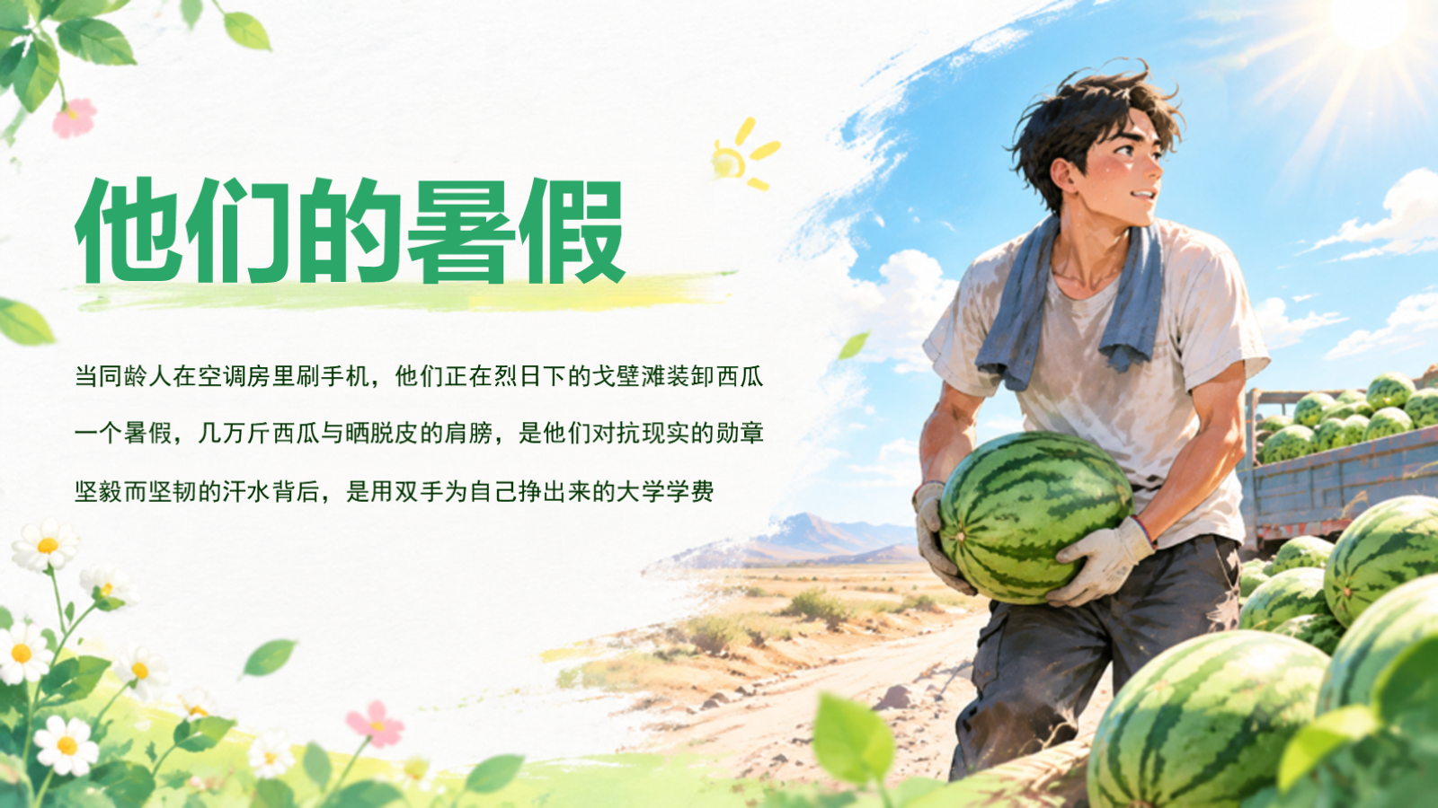 【0343】主题班会：初高中励志成长：瓜地少年，不服输的青春 预览