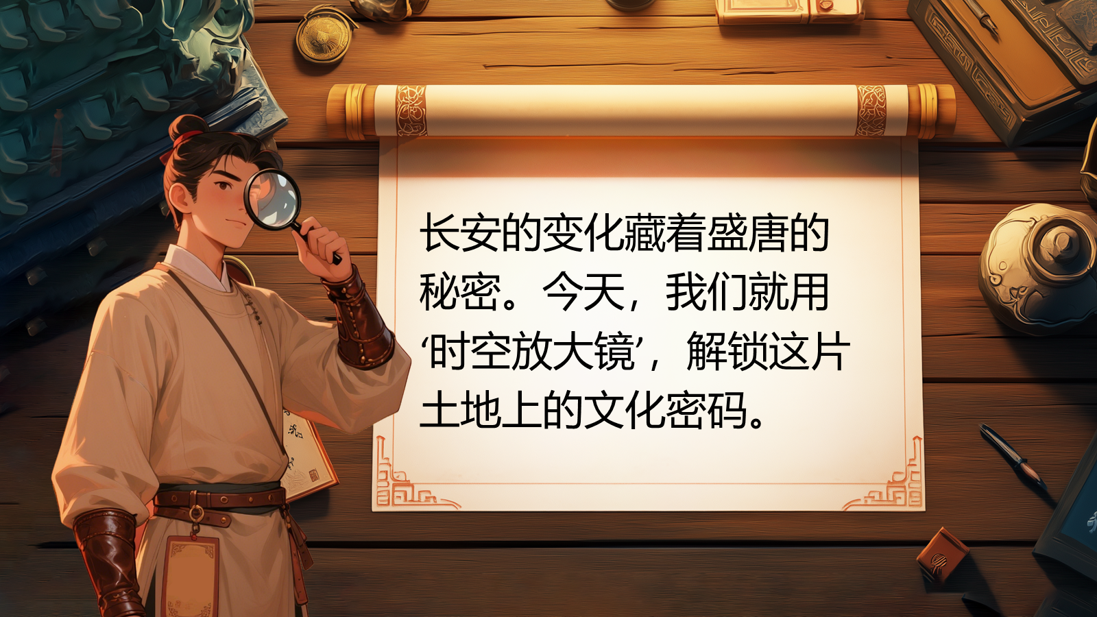 【0324】年级课件-七上语文社团课《长安初见 &mdash;&mdash; 盛唐的&ldquo;时空框架&rdquo;》 预览