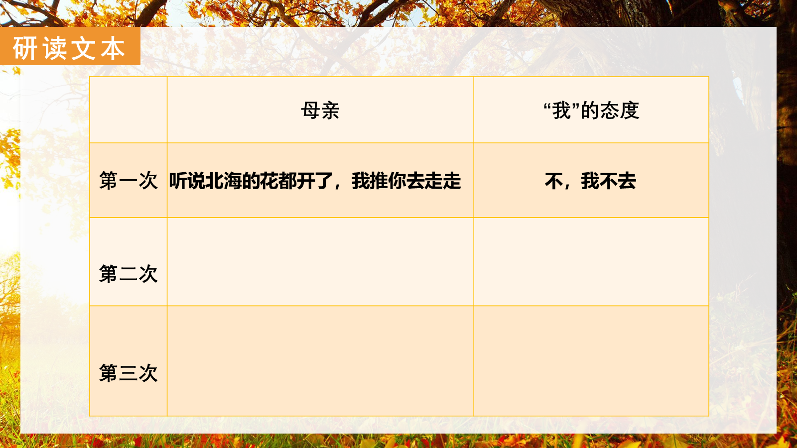 【0329】年级课件-七上语文-《秋天的怀念》公开课 预览
