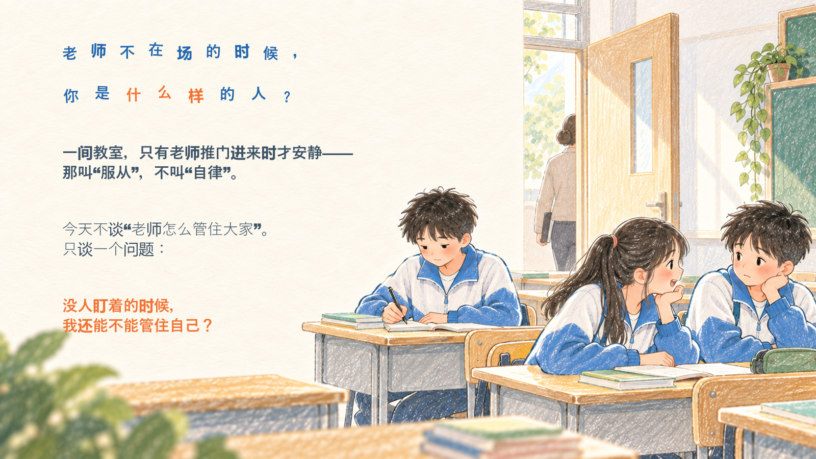 【0375】主题班会：静学主题班会把自习课还给自己 预览