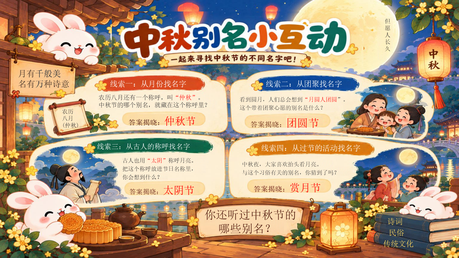 【0423】主题班会：中秋节《月亮收到的中秋来信》 预览