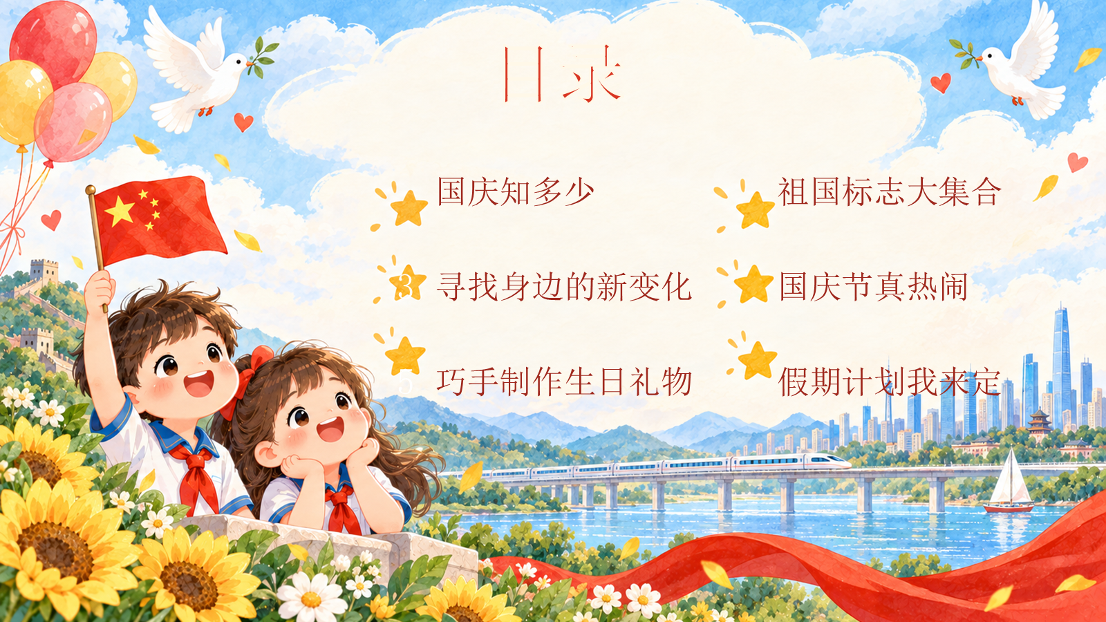 【0425】主题班会：《祖国妈妈今天我为您庆生》 预览