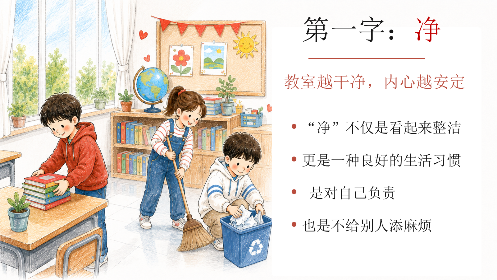 【0419】主题班会：《让净&middot;静&middot;敬&middot;竞，成为我们的班级名片》 预览