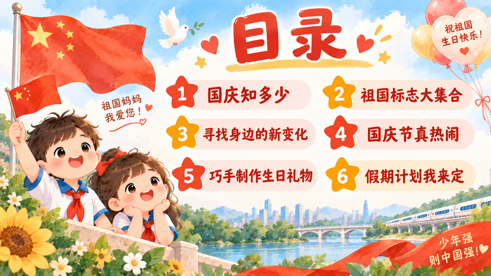 【0425】主题班会：《祖国妈妈今天我为您庆生》 预览