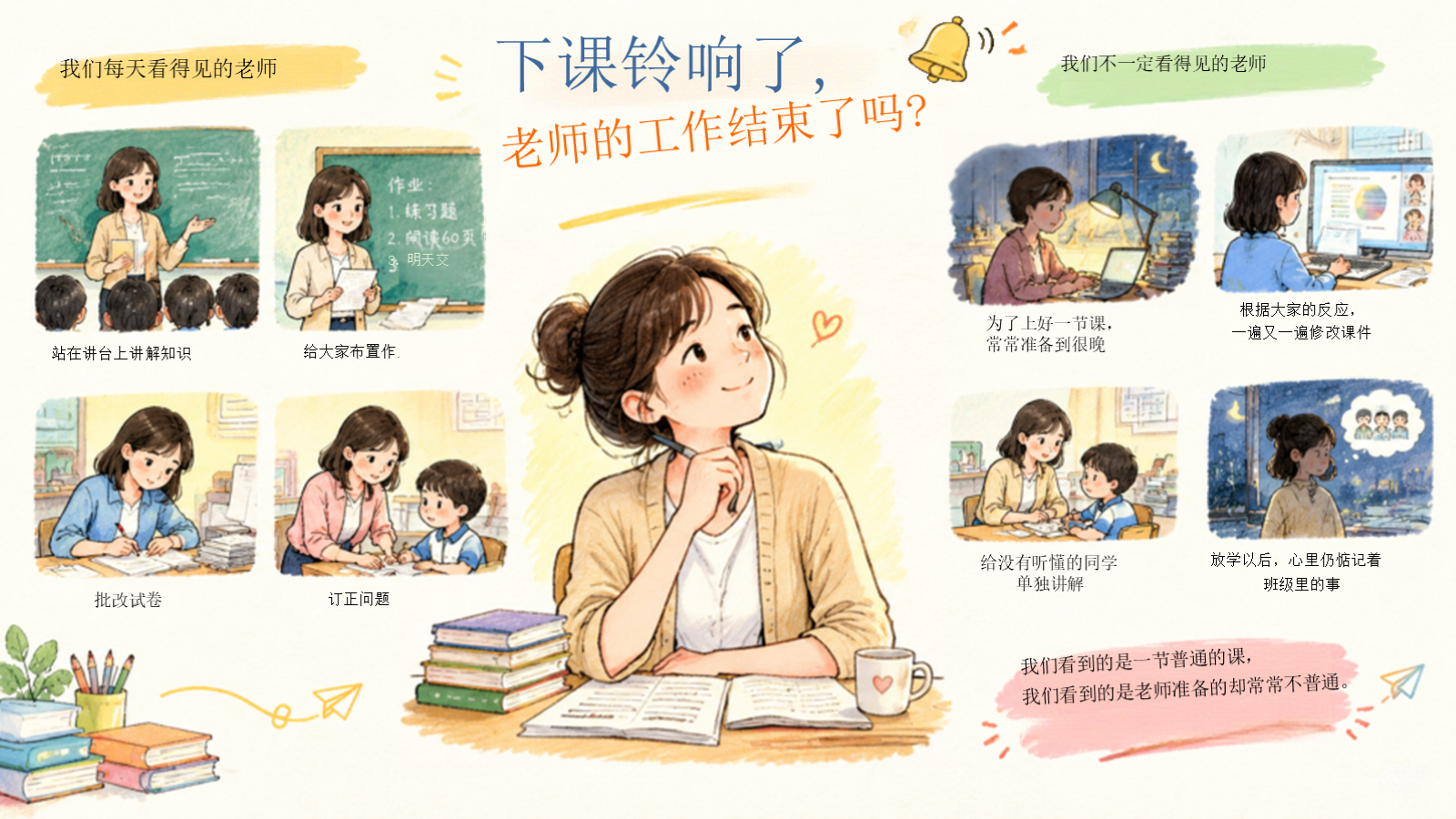 【0420】主题班会：教师节《后来，我读懂了老师》版1 预览