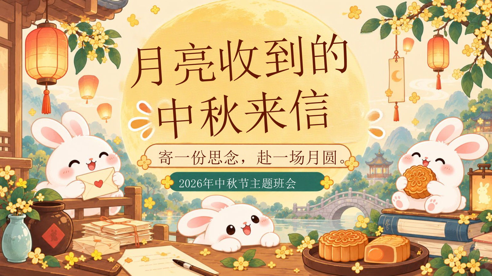 【0423】主题班会：中秋节《月亮收到的中秋来信》 预览