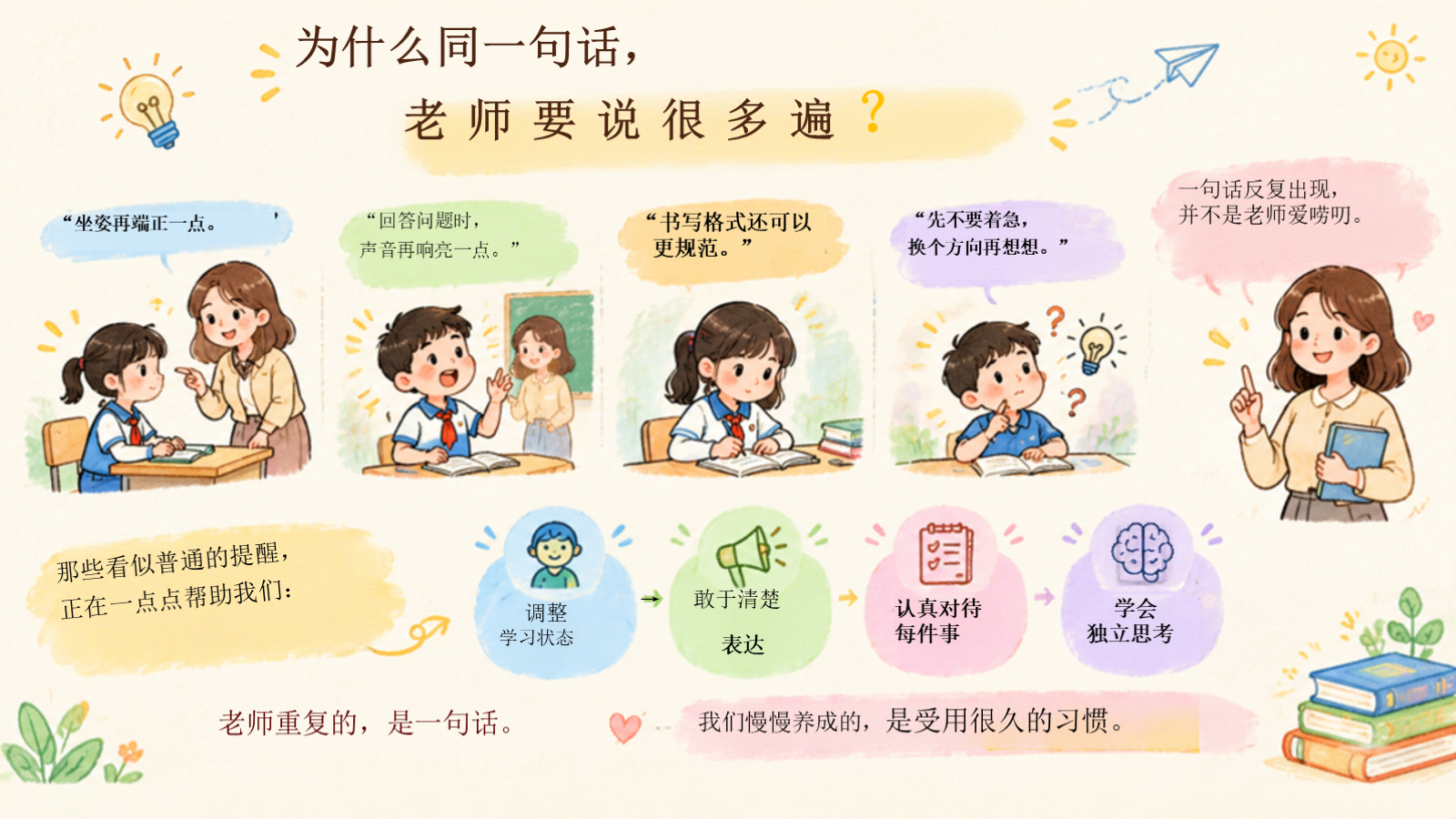 【0420】主题班会：教师节《后来，我读懂了老师》版1 预览