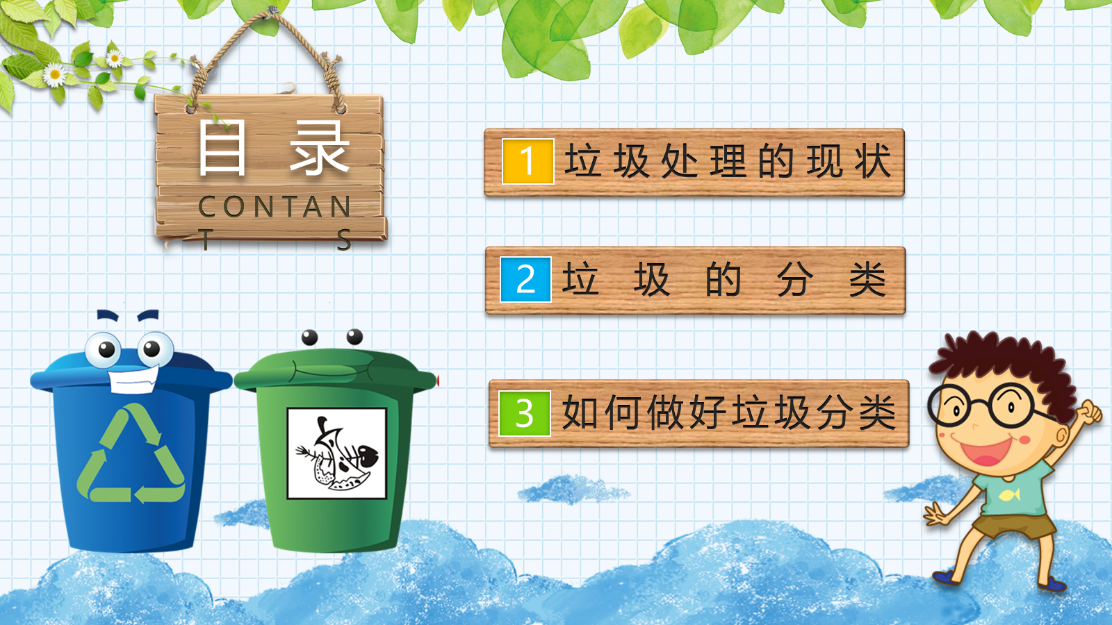 【0450】主题班会：【环境保护】主题班会：垃圾分类教育 预览