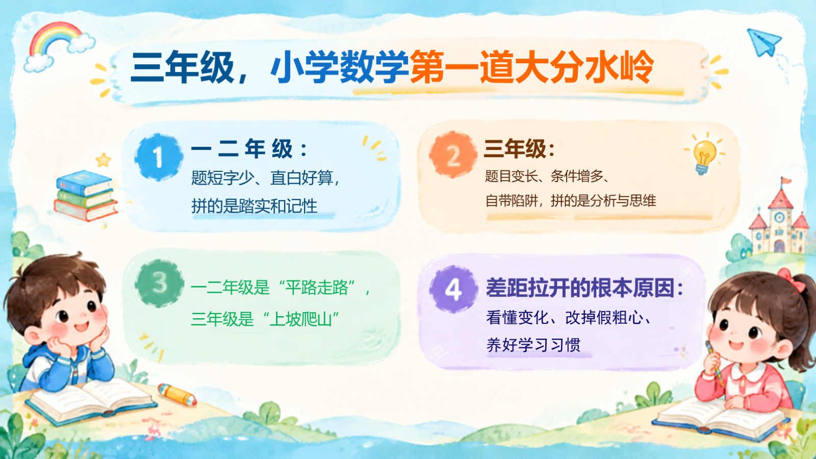 【0461】家长会：三年级数学期中家长会【翻三越岭，聚力前行】 预览